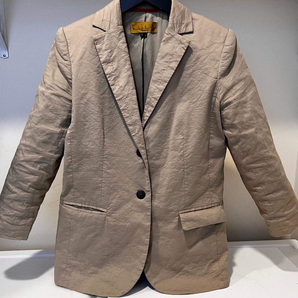 Nicole Miller "techo" metal blazer